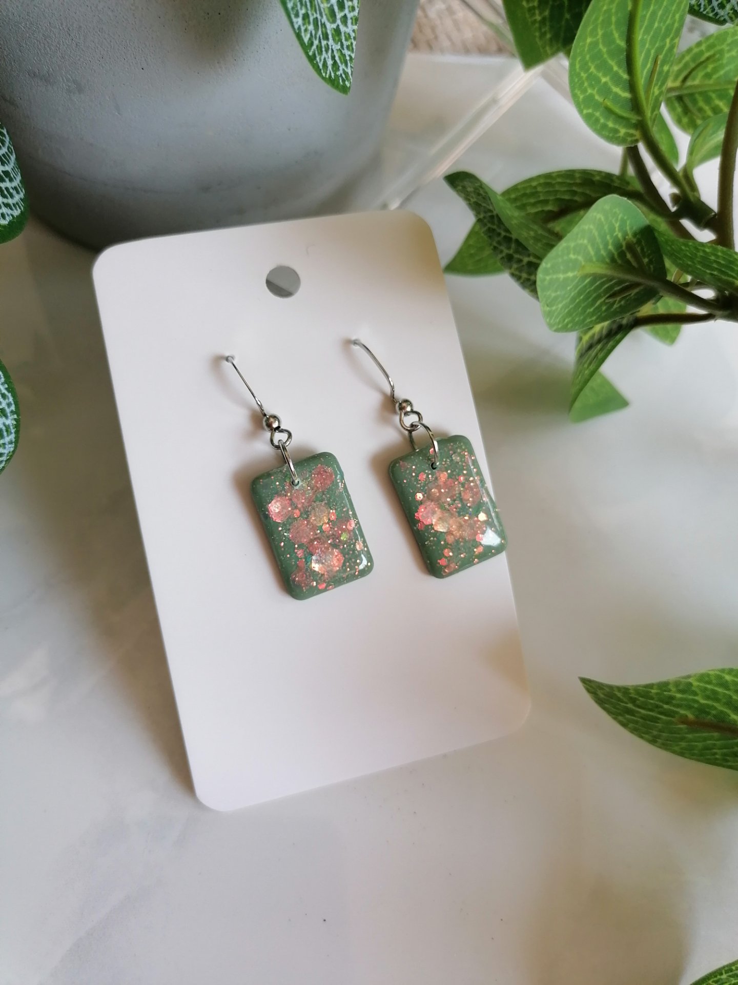 polymer clay fülbevaló