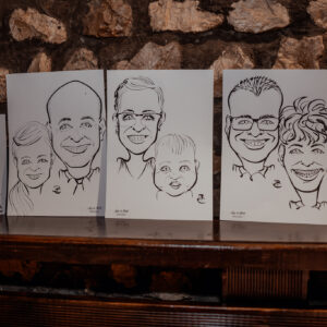 Élő karikatúra rajzolás esküvőn, rendezvényen