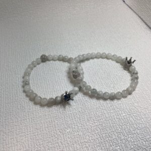 Uniszex holdkő korona karkötő: korona kristály ékszer, misztikus védelem – ajándék férfiaknak és nőknek💎