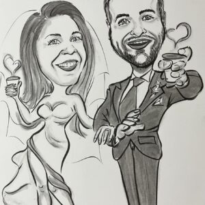 Esküvői karikatúra nászajándékba