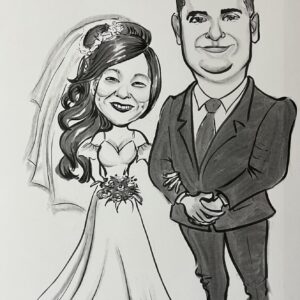 Esküvői karikatúra nászajándékba