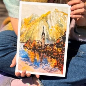 Ősz Hallstattban – A5 print / digitális nyomat