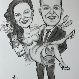 Esküvői karikatúra nászajándékba