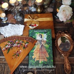 Sisi ajándékcsomag csokoládé bonbonnal, legyezővel szülinapra,