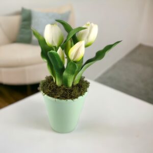 Élethű fehér tulipánok TUE523