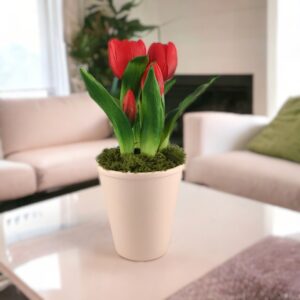Élethű piros tulipánok TUE524