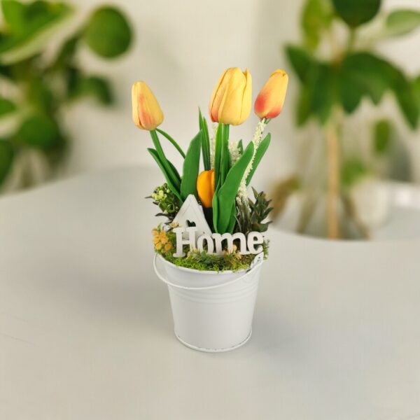 Sárga tulipán kompozíció TUP301