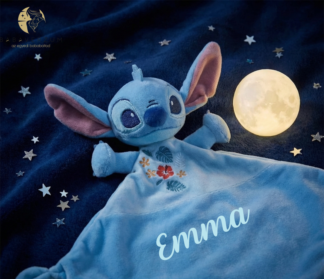 Egyedi névre szóló Disney Stitch szundikendő