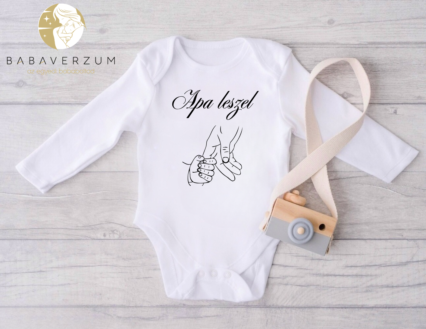 Apa leszel bababejelentő body mintával