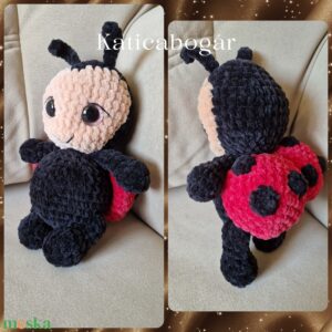 Katicabogár horgolt amigurumi figura