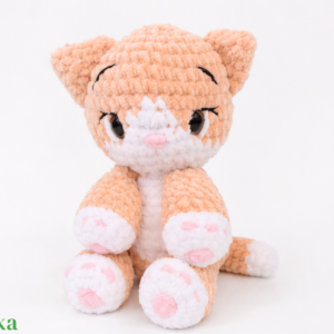 Cuki cica horgolt amigurumi plüss