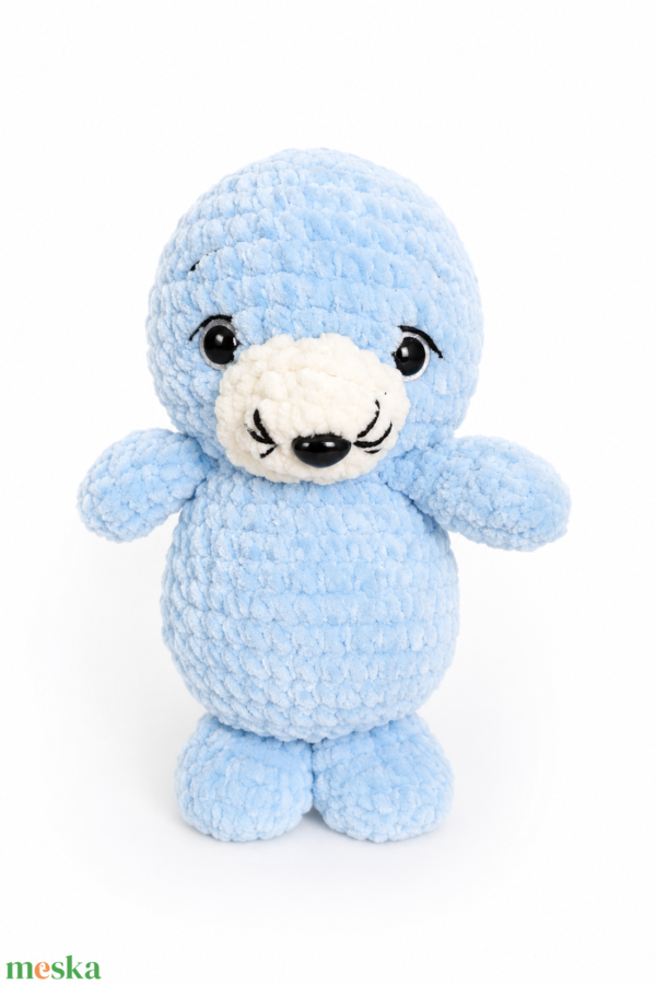Fóka bébi plüss – amigurumi fóka