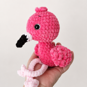 Horgolt flamingó plüss