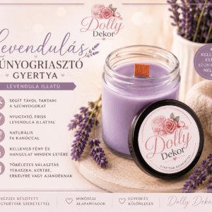 🕯️ Levendulás Szúnyogriasztó Gyertya – 200ml
