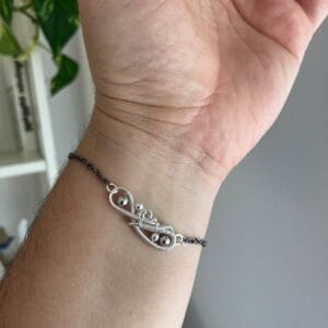 BASICS – ezüstözött lánc karkötő
