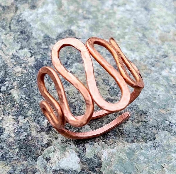 MINIMÁL GYŰRŰ VÖRÖSRÉZBŐL