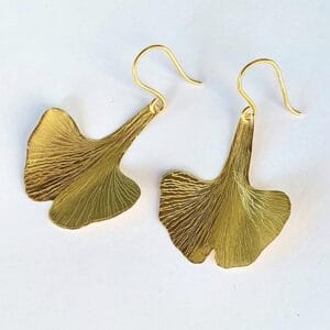 GINKGO ÉKSZERSZETT SÁRGARÉZBŐL