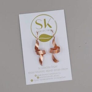 MINI ROSEGOLD CSOMÓ FÜLBEVALÓ VÖRÖSRÉZBŐL