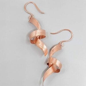 MINI ROSEGOLD CSOMÓ FÜLBEVALÓ VÖRÖSRÉZBŐL