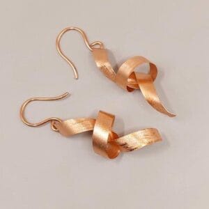 MINI ROSEGOLD CSOMÓ FÜLBEVALÓ VÖRÖSRÉZBŐL