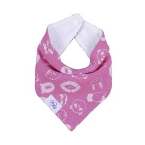 Pink színű, állat mintás vízhatlan nyálkendő