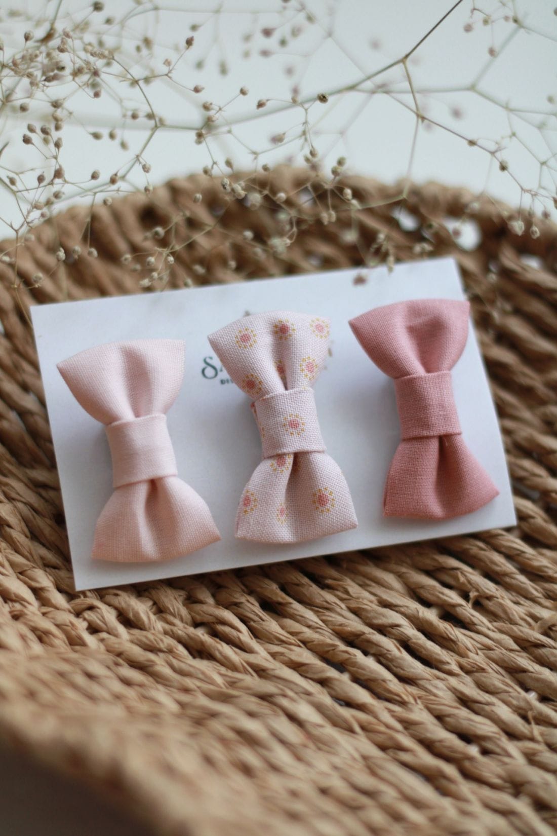 Mini pamut hajcsat szett – Hannah dotty