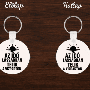 Horgász kulcstartó – Az idő lassabban telik a vízparton