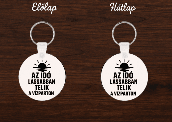 Horgász kulcstartó – Az idő lassabban telik a vízparton