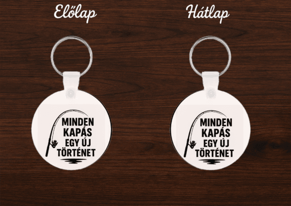 Horgász kulcstartó – ajándék pecásoknak