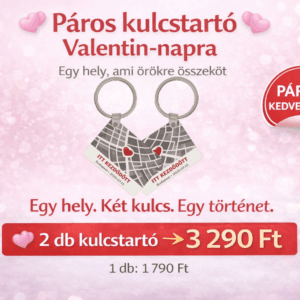 Páros kulcstartó – Egy hely, ami örökre összeköt