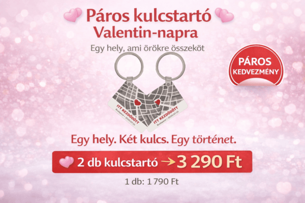 Páros kulcstartó – Egy hely, ami örökre összeköt