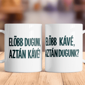 Reggeli sorrend kérdése – Humor páros bögréken