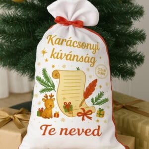 Karácsonyi kívánság mikulászsák – személyre szóló