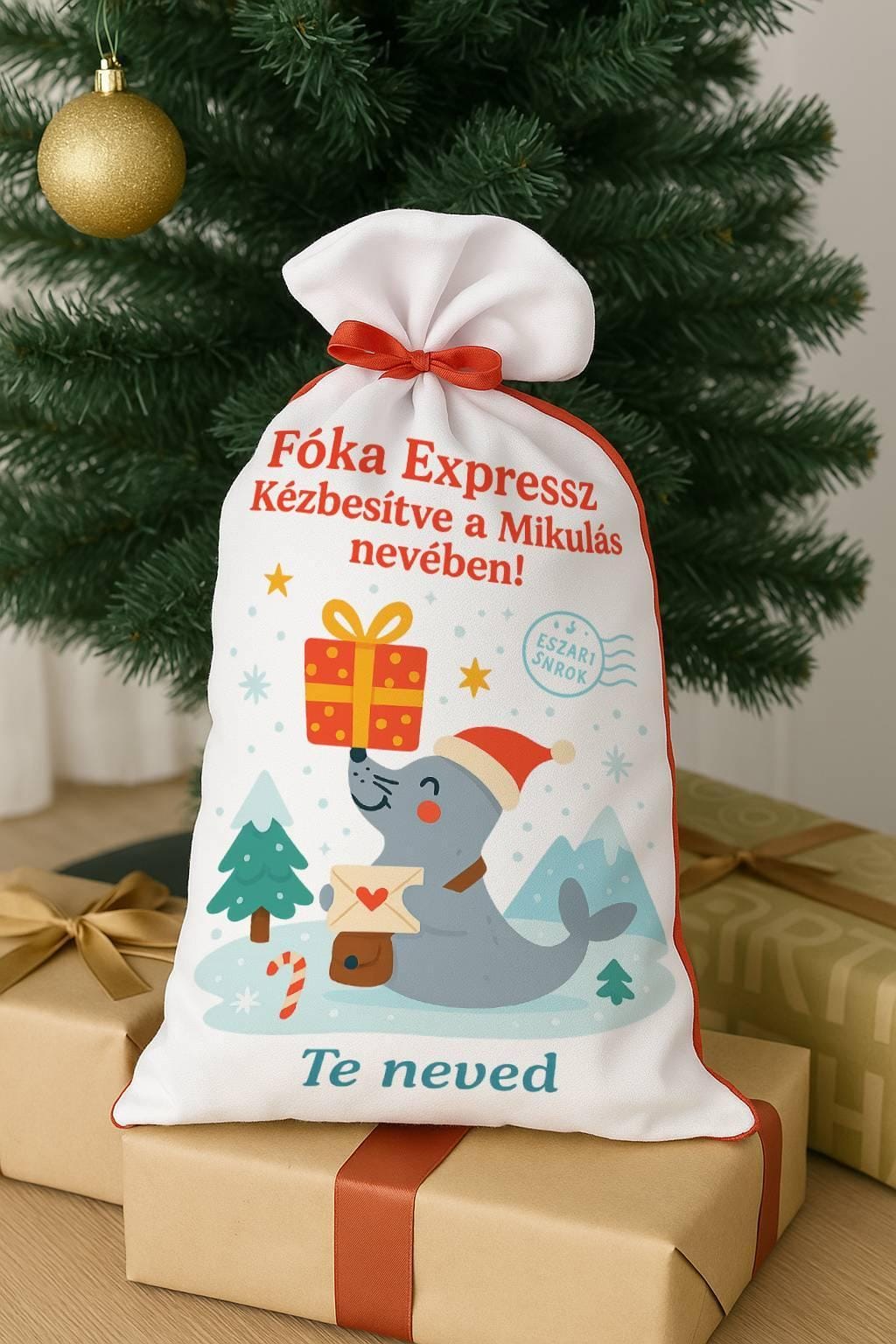 Fóka expressz mikulászsák – személyre szóló karácsonyi ajándék
