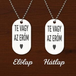 Szerelmes nyaklánc ajándék – Te vagy az erőm