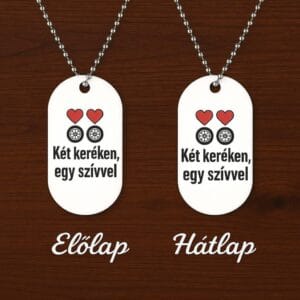 Motoros nyaklánc ajándék – két keréken egy szívvel