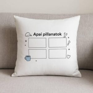 Apai pillanatok díszpárna – egyedi fotókkal személyre szabható