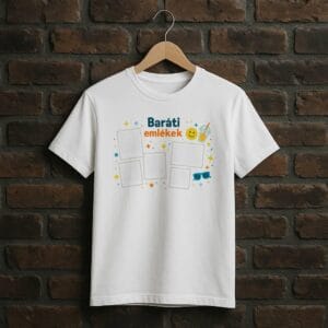 Baráti emlékek póló – egyedi barátoknak ajándék