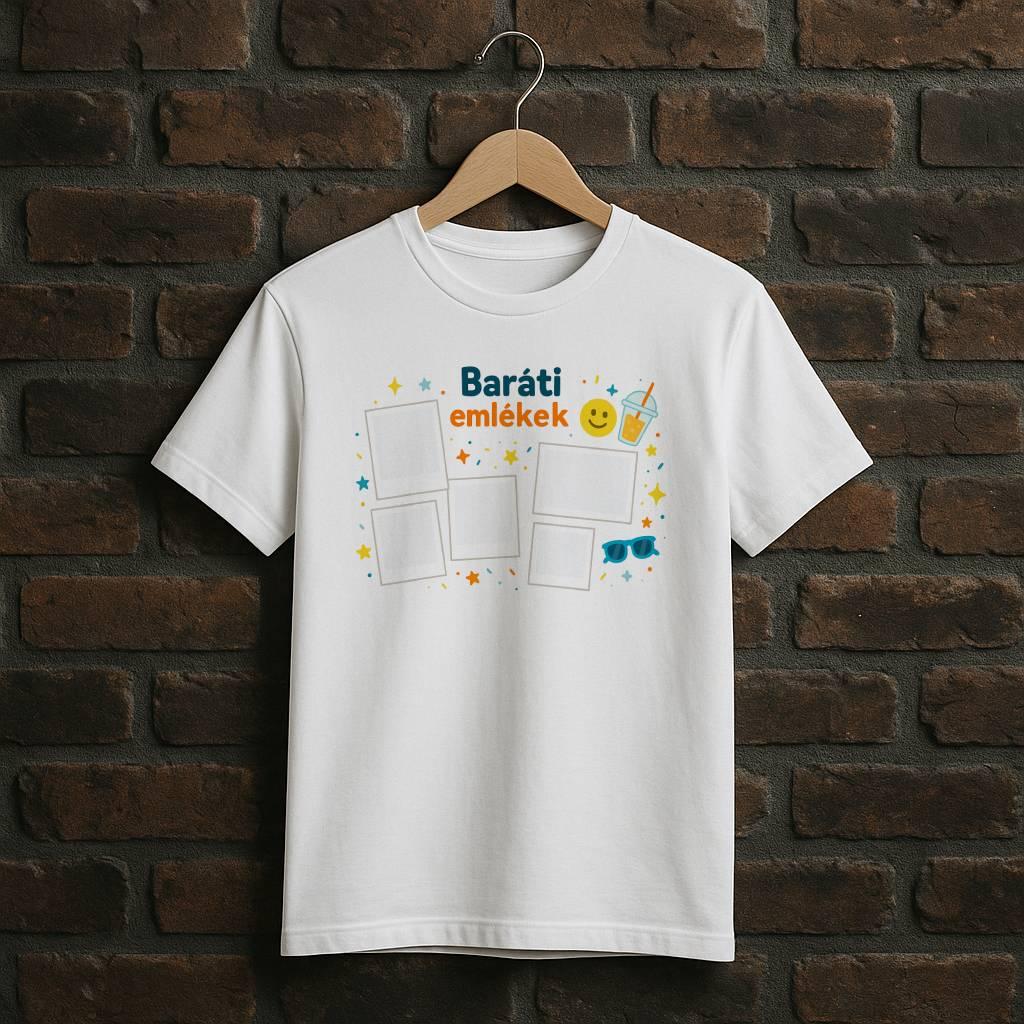 Baráti emlékek póló – egyedi barátoknak ajándék