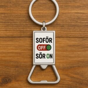 Sofőr off kulcstartó – alumínium sörnyitó
