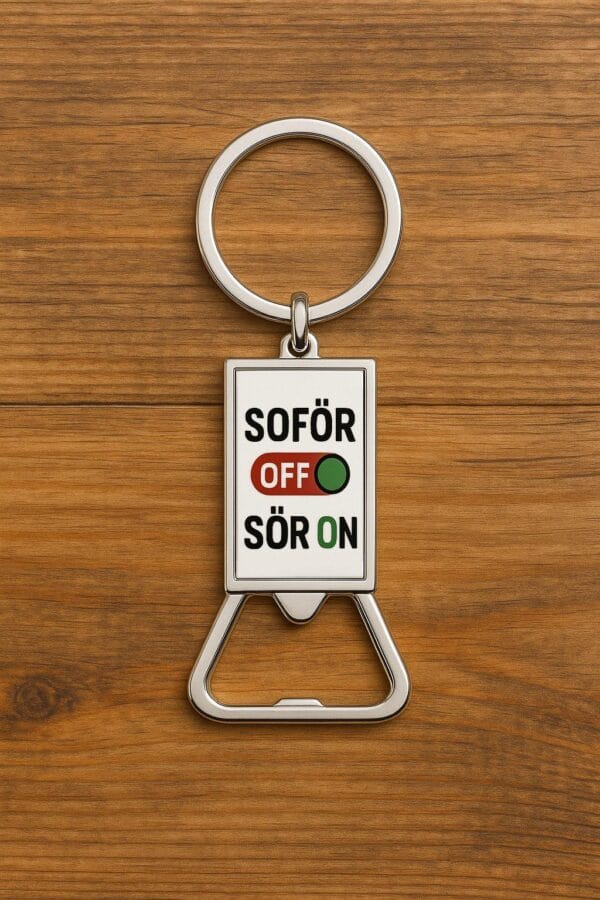 Sofőr off kulcstartó – alumínium sörnyitó
