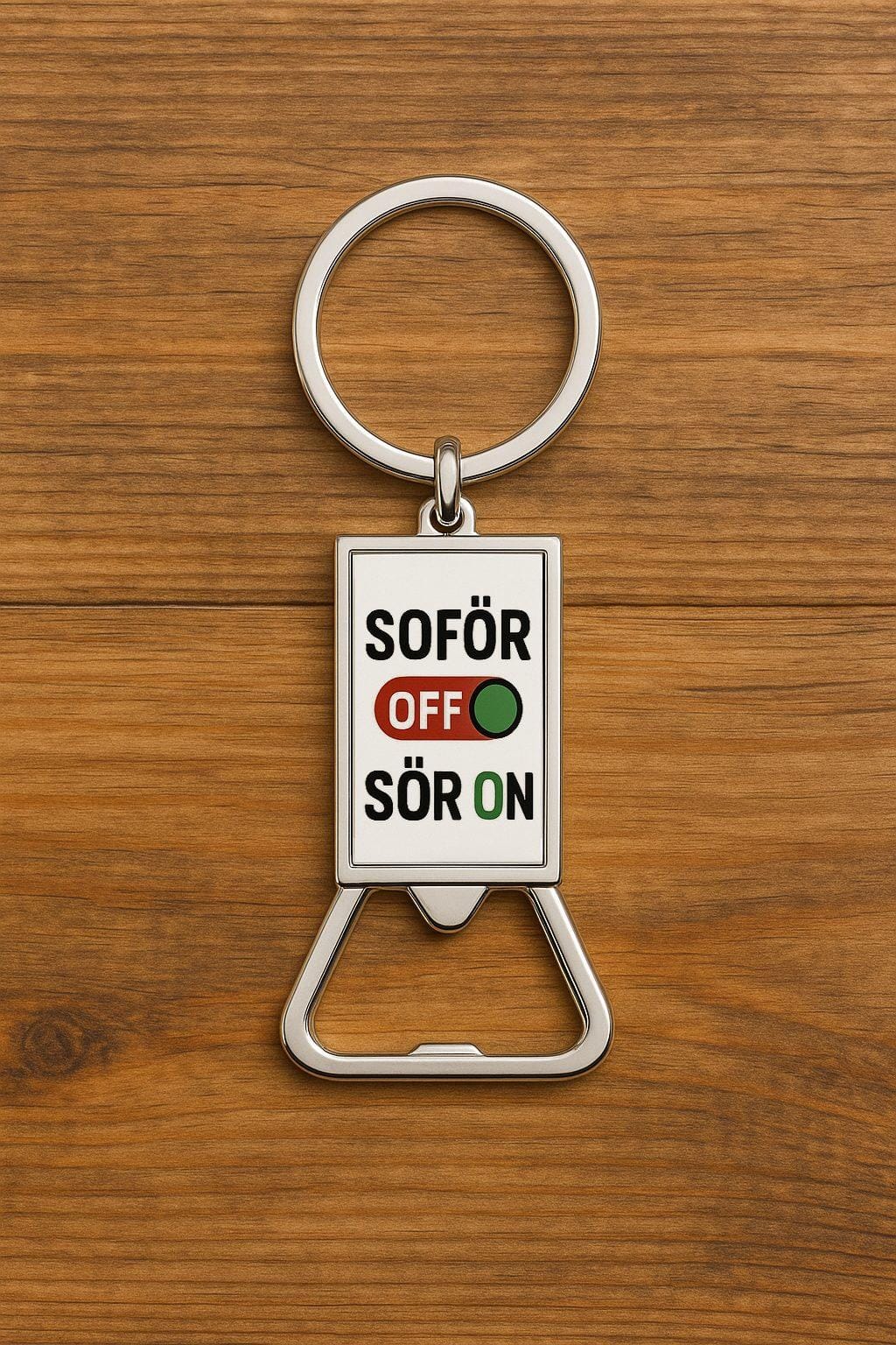 Sofőr off kulcstartó – alumínium sörnyitó