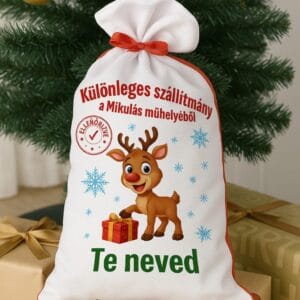 Mikulás zsák „Különleges szállítmány” – személyre szabható