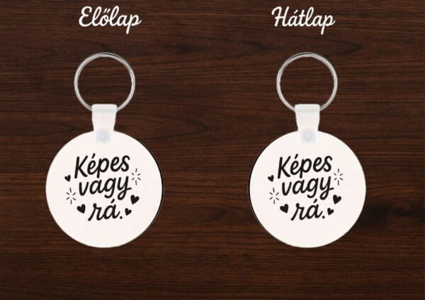 Inspirációs MDF kulcstartó – Képes vagy rá!