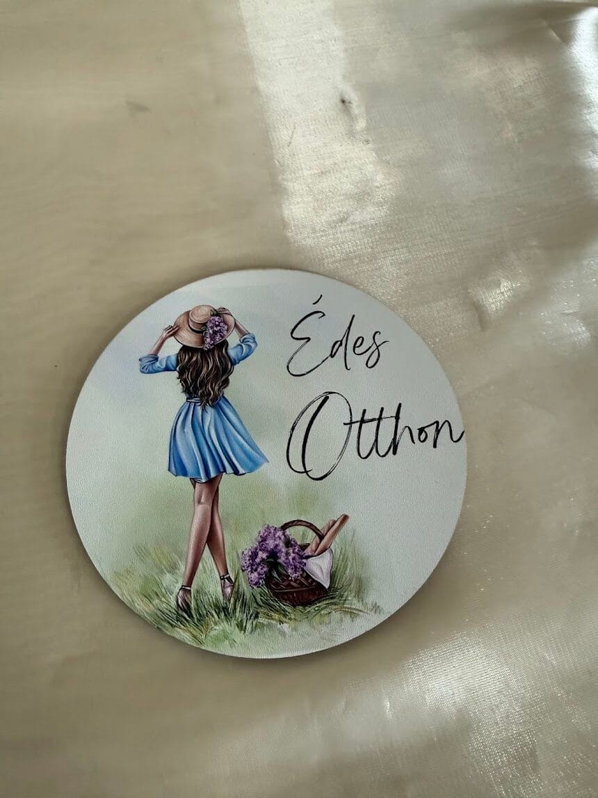Édes otthon – dekorációs tábla
