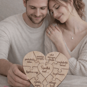 Szívem kirakósa puzzle dobozban