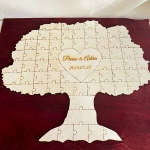 Életfa puzzle vendégkönyv