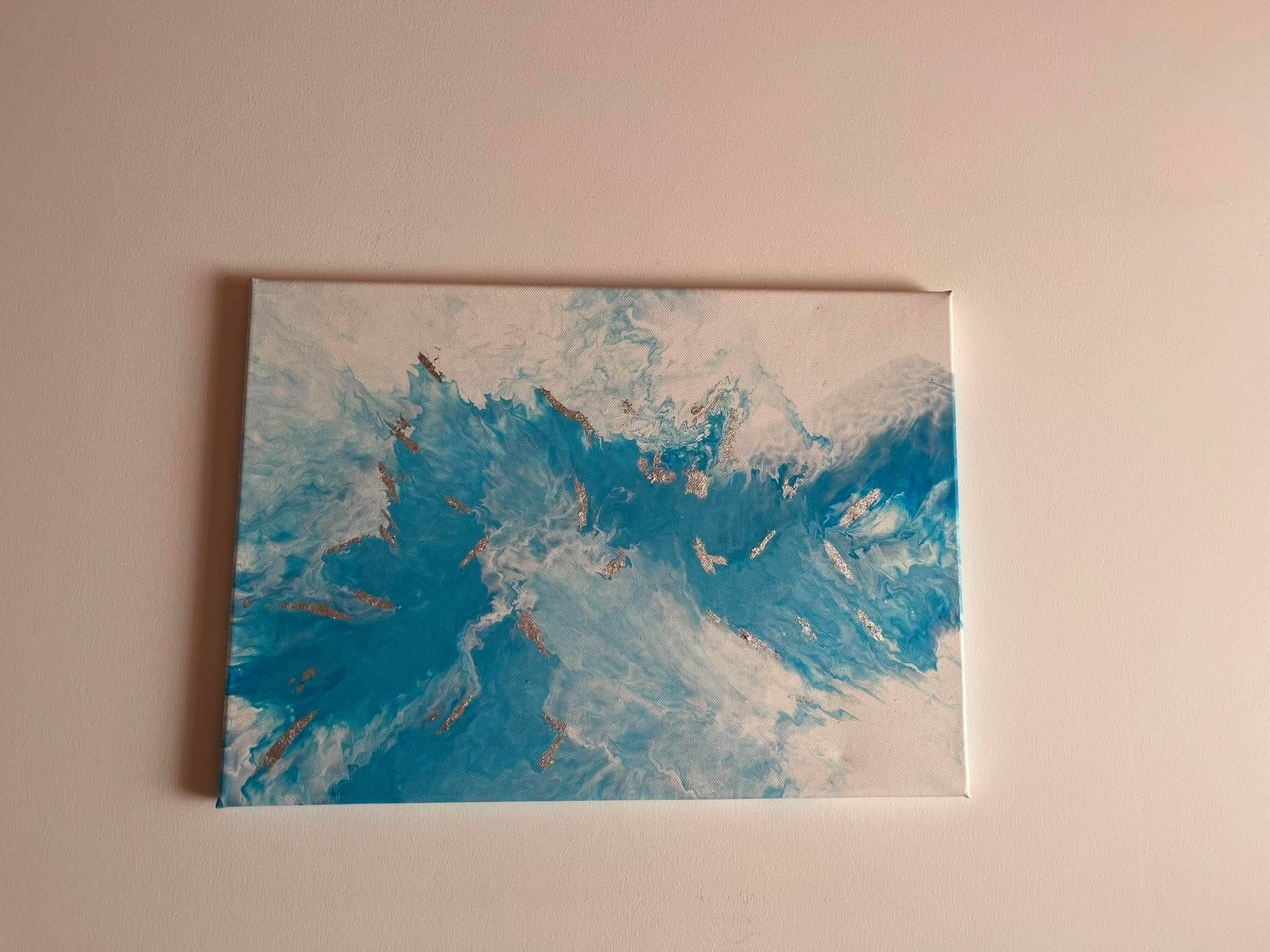 akril festmény fluid art