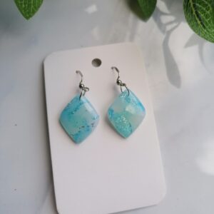 Polymer clay fülbevaló