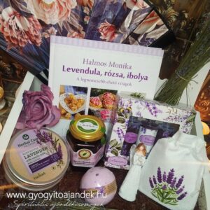 Levendulás ajándékcsomag – Illatos wellness és gyógynövényes élmény ajándékbox könyvvel